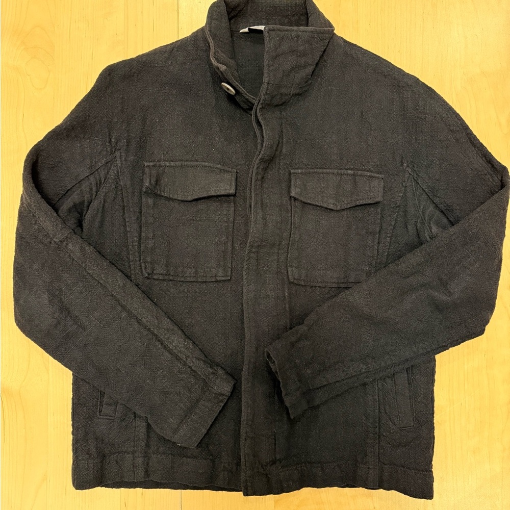 Zara Black Linen Jacket